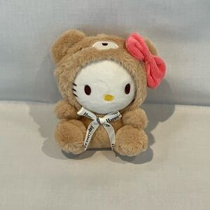 Cute Plush Toy with Pink Bow